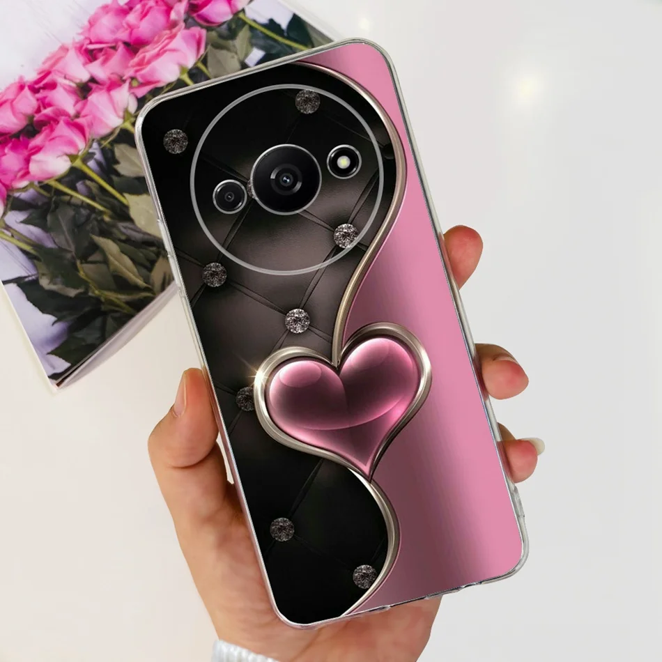 Elegant Printing Soft Silicone Clear TPU Slim Phone Case