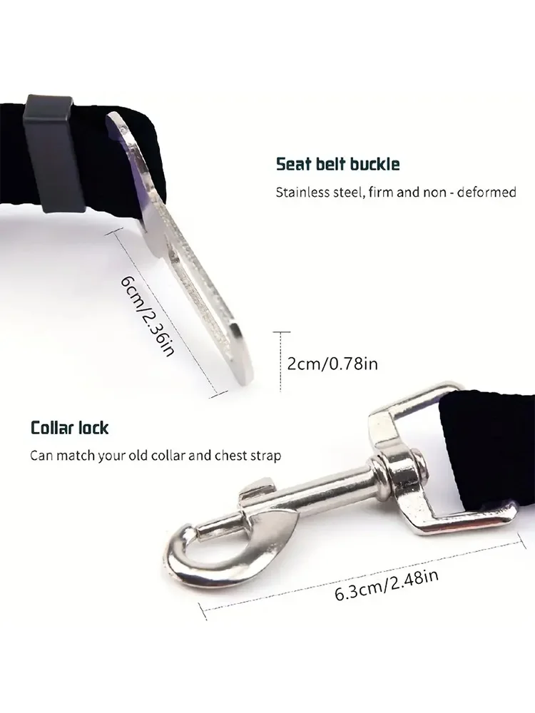 Dog Traction Rope Pet Dog Safety Rope Car Mounted Adjustable Car Used Dog Supplies