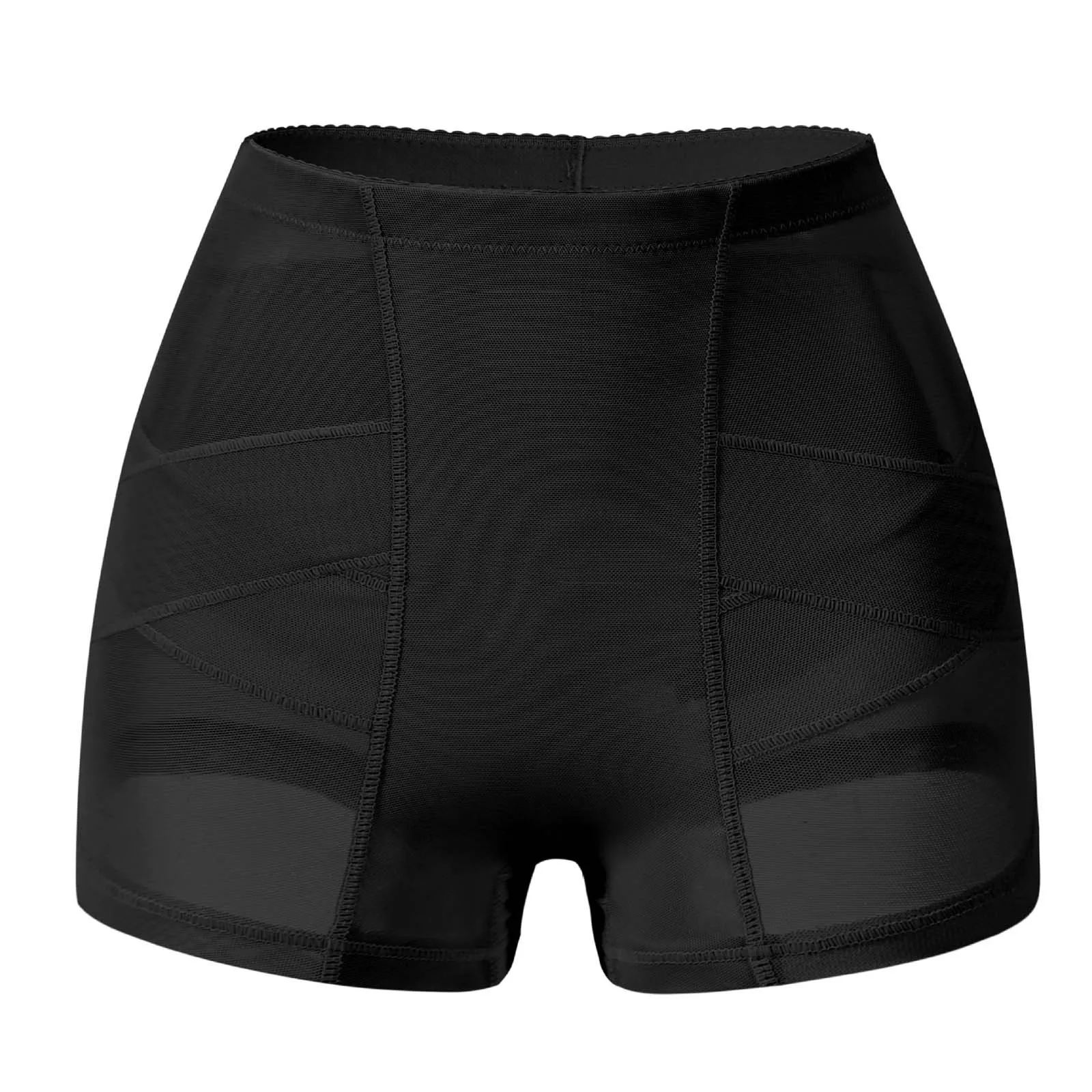 

Women's Solid Color Shaping Pants With Hip Reinforcement And Padding Body Suit