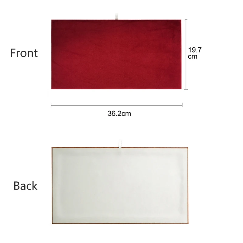 Luxurious Velvet Fabric Jewelry Organizer Mat Rectangular Jewelry Showcase Tray Earrings Bracelet Necklace Multicolor Tray