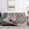 Outlander Anime Blanket Flannel Spring/Autumn Collage for Kids Adult Gift  Lightweight Thin Throw Blankets for Bed Outdoor Quilt 1