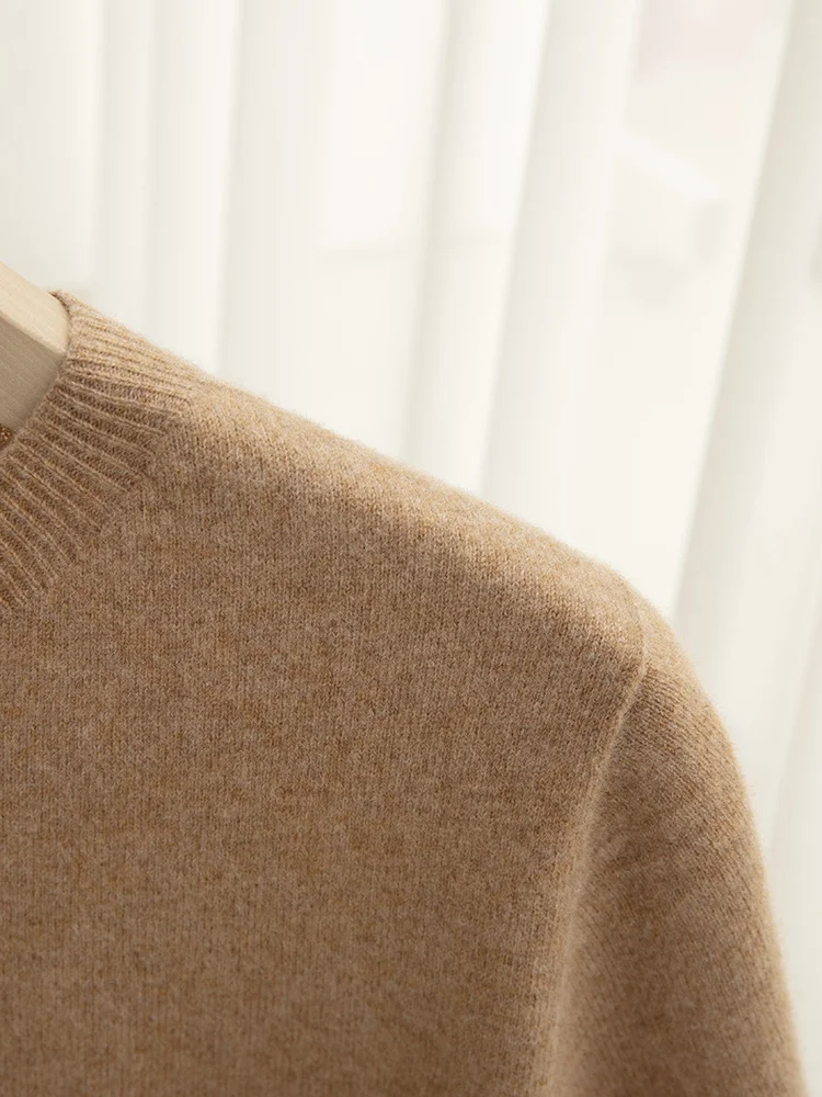 Men Classical T-shirt 100% Merino Wool Sweater O-neck Short Sleeve Pullover Smart Casual Basic Clothing Cashmere Knitwear Tops
