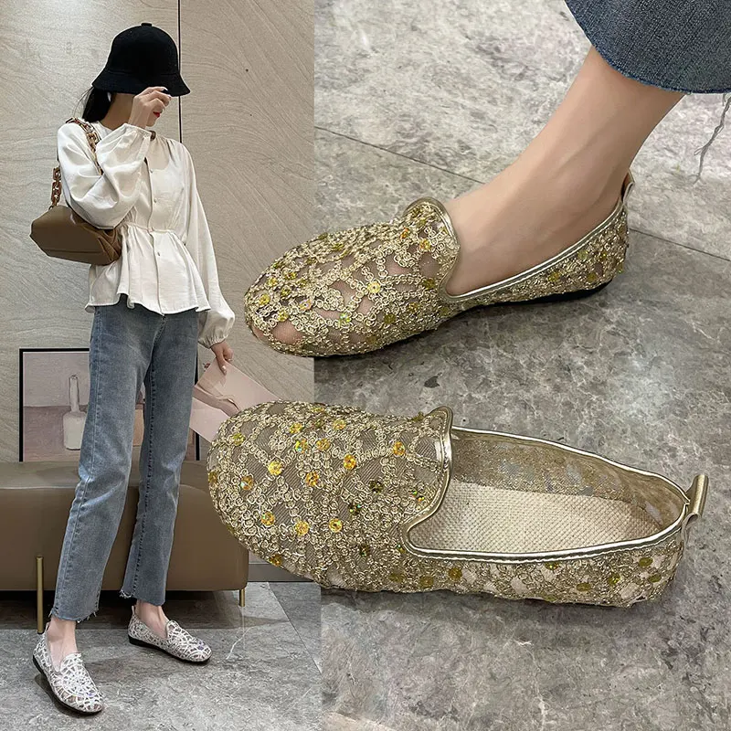 

Туфли женские без шнуровки, лоферы с круглым носком и мехом, повседневные кроссовки, парадная обувь без застежки, лодочки, блестящие, на шнуровке, лето 2024