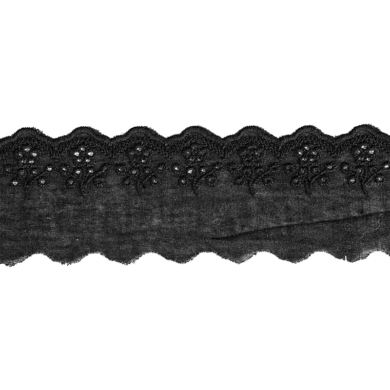 Cotton Embroidery Lace Ribbon 6cm Width 5Yards DIY Sewing Accessories