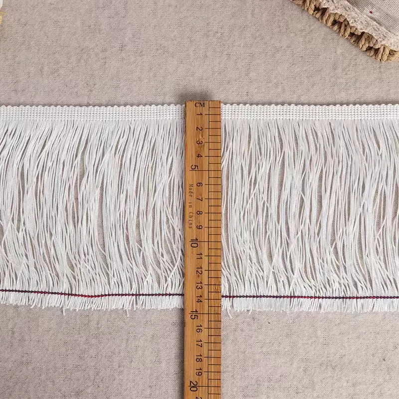Whiskered Lace Trim15cmDouble Line Encryption Fringe Latin Dance Skirt Hem Stage Costume Accessories Light Decorationdiy