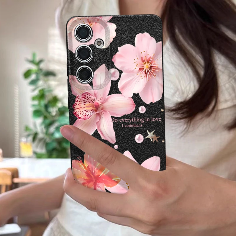 Elegant Pink Lily Flower Case - Chic and Stylish Smartphone Cover