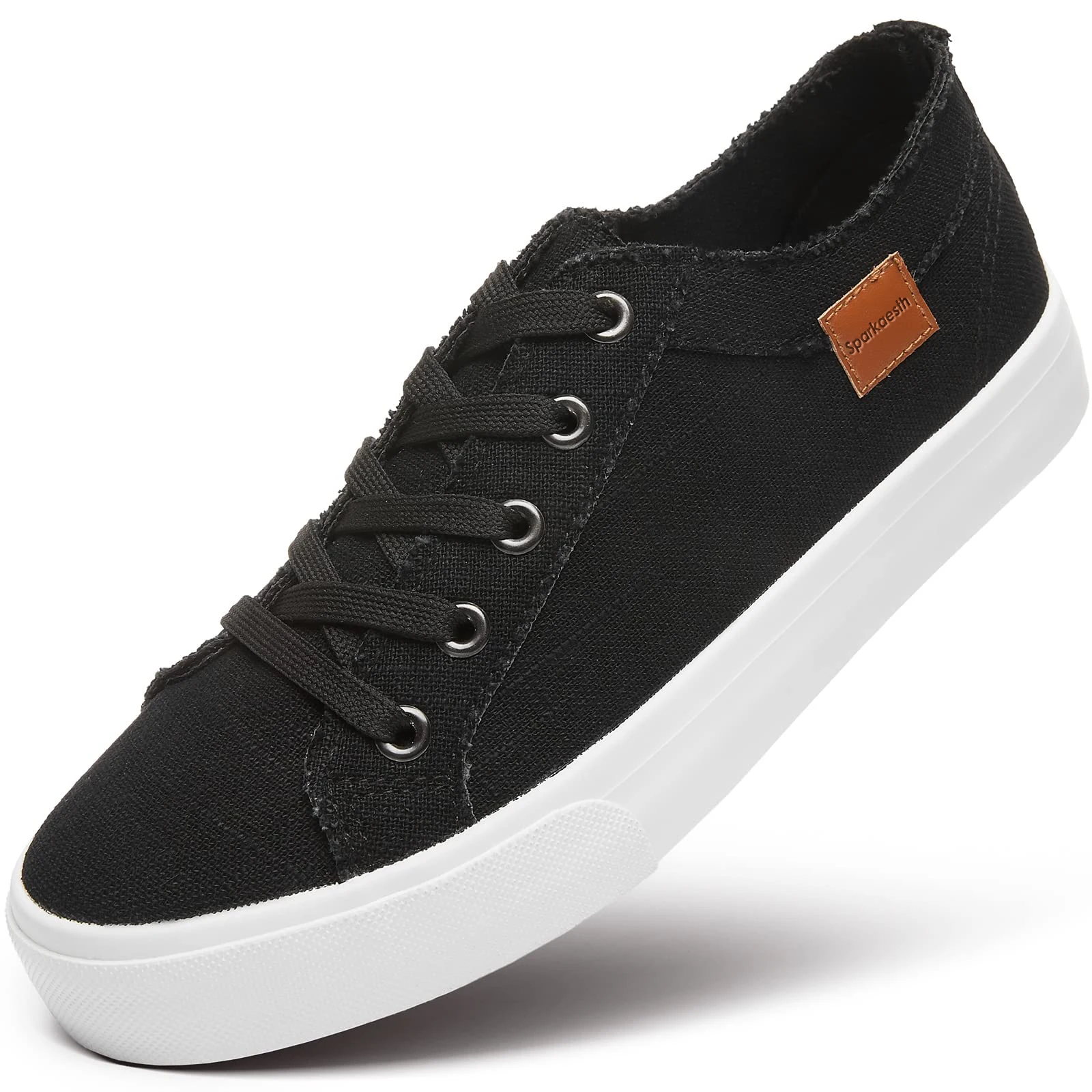 

Sparkaesth Mens Clipper Wide Slip-On Sneakers Shoes Casual