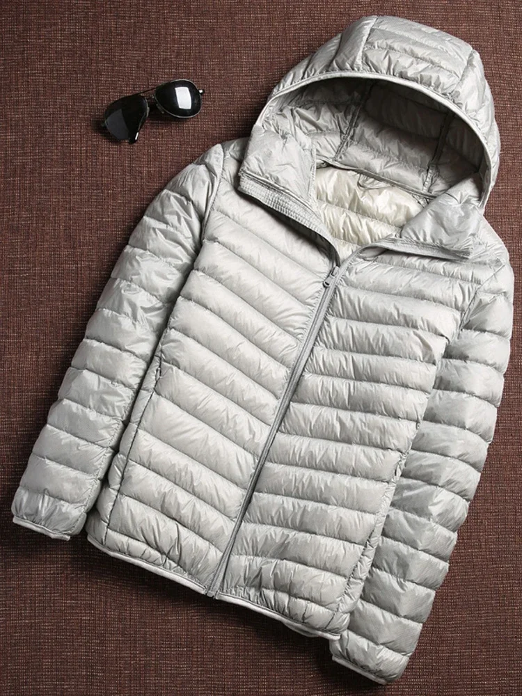 Mens Down Jacket Korean Streetwear Feather Coat Hooded Warm Clothes down jacket,mens jacket