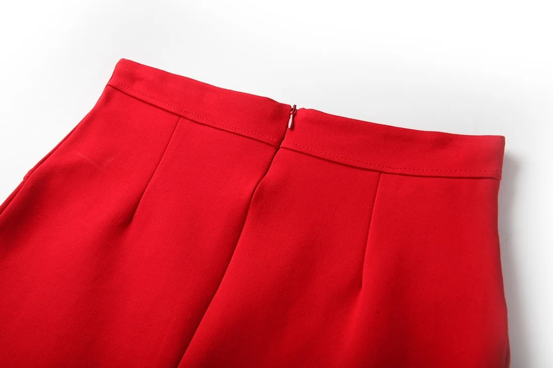 High Elastic Women's New Three-split Package Hip Slim One Step Professional Skirt