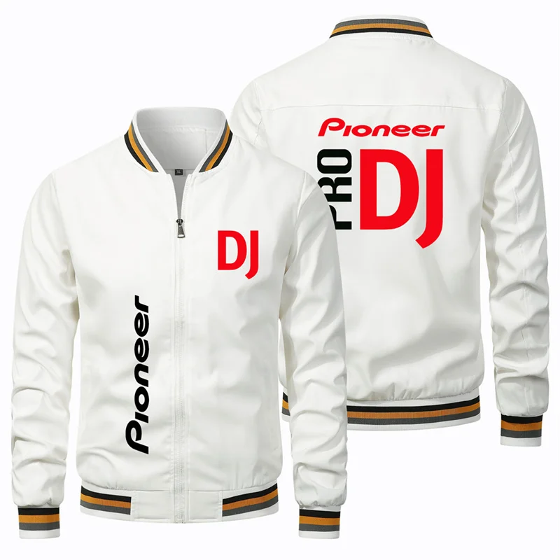 Fashion Hot Sale Biker Jacket Music Festival Baseball Jacket Pioneer DJ Printed Jacket Men Women Oversized Pilot Jacket Clothing