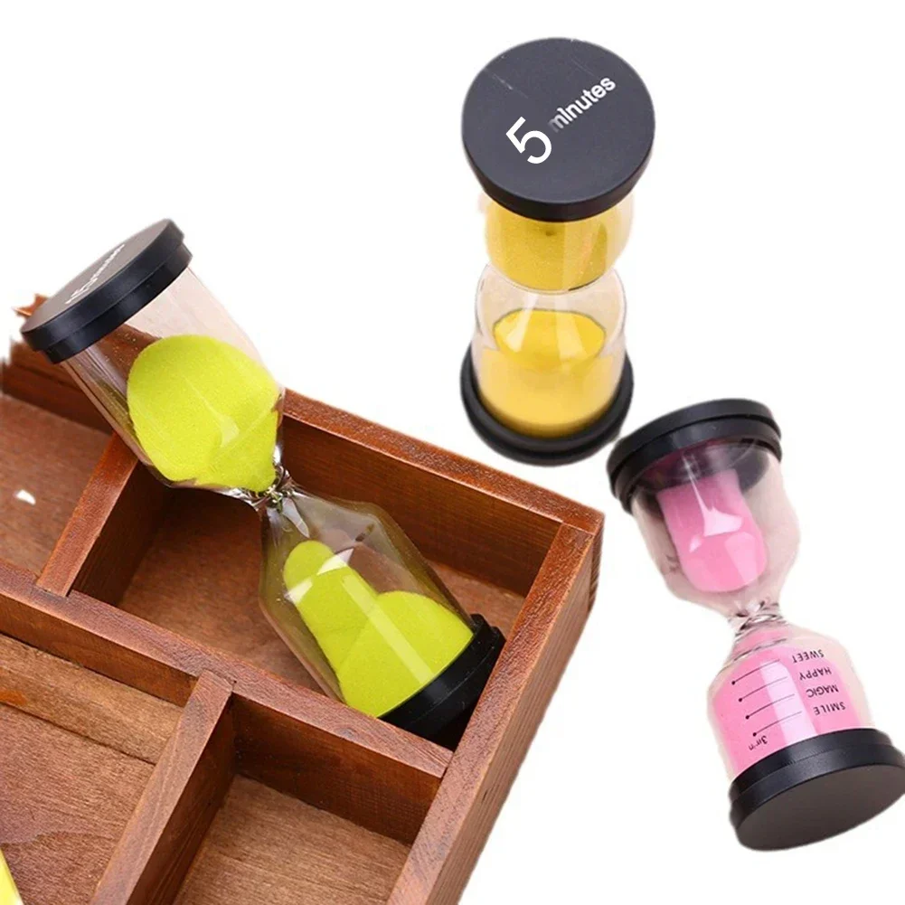 5 Minutes Colorful Hourglass Sandglass Children KidGift Toy Sand Timer Hour Glass Home Decoration Sand ClockKid Timer Learning