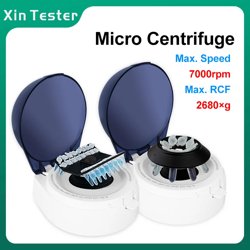 Centrifuge machine Xin Tester Electric Mini Centrifuge 7000rpm Fixed Speed Rotor Microfiltration Centrifugal Machine Mini-4K