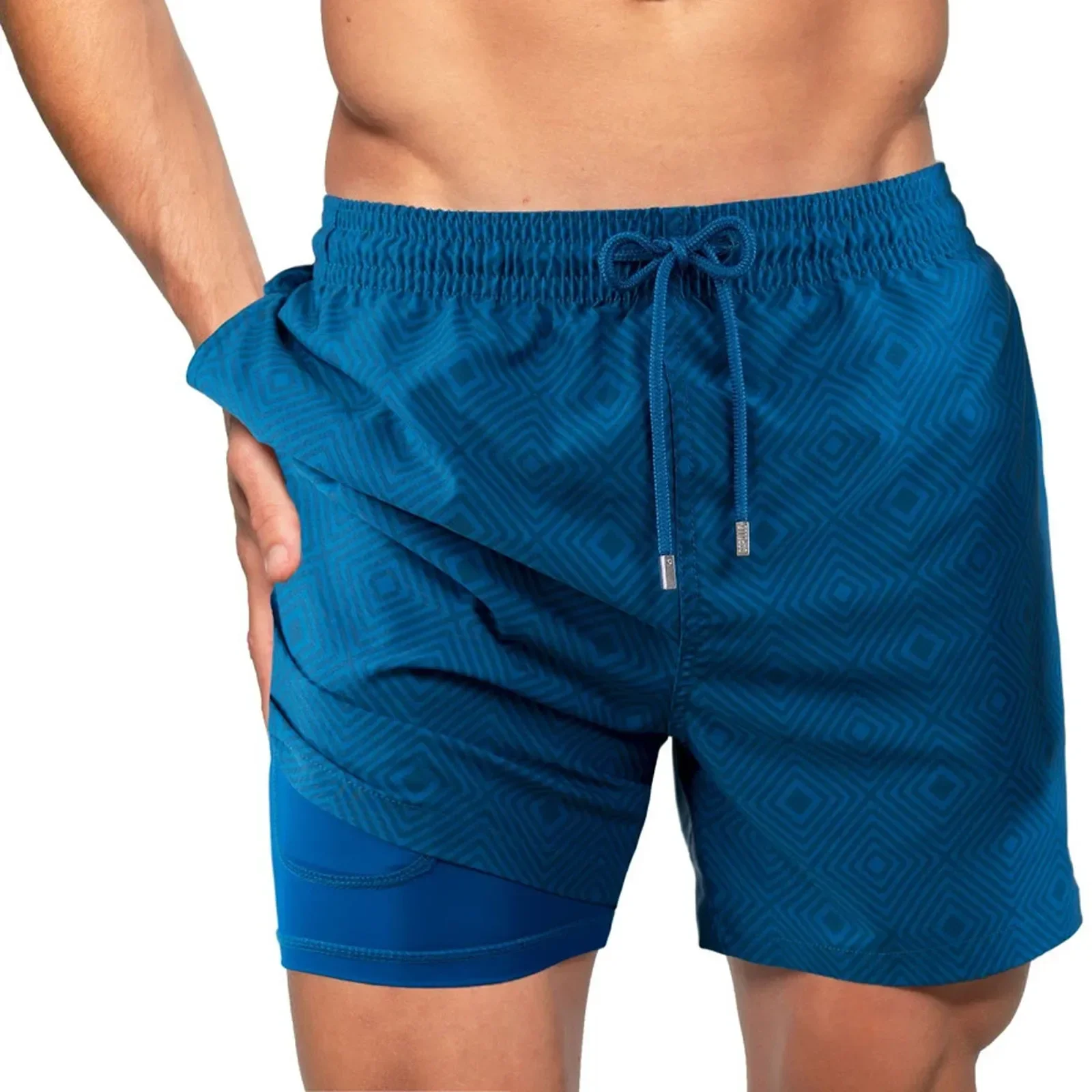 Customizable New Hot Selling 2024 Beach shorts with lining 2