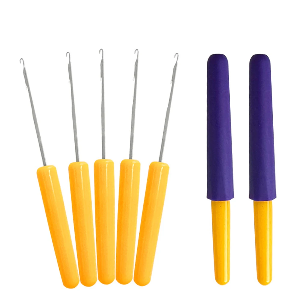 Tongue Crochet Hook Needle Hair Weaving Needle For Braids Knitting Craft Jumbo Braiding Twist Hair Extensions Sewing Accessories