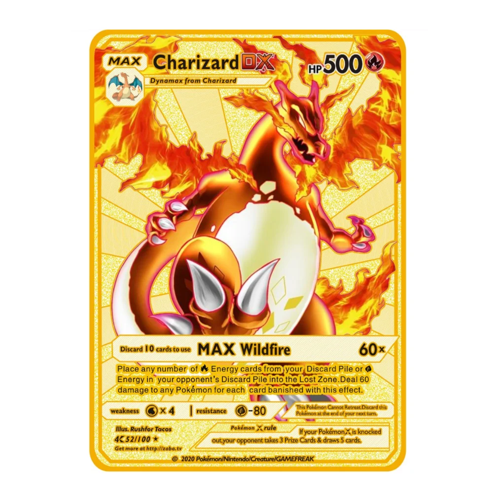 Carta Pokémon Charizard V Dourada Gold Ultra Secreta + Brinde em Promoção  na Americanas