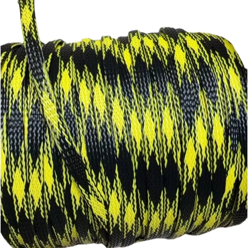 100m Nylon Braided Mesh Tube - Colorful Anti-Wear Protective Netting