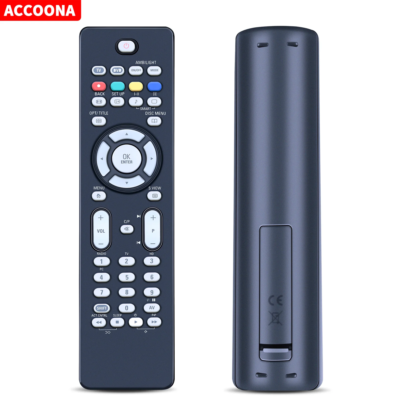 Telecomando Universale Per Philips Srp5002/10 Tv Dvd