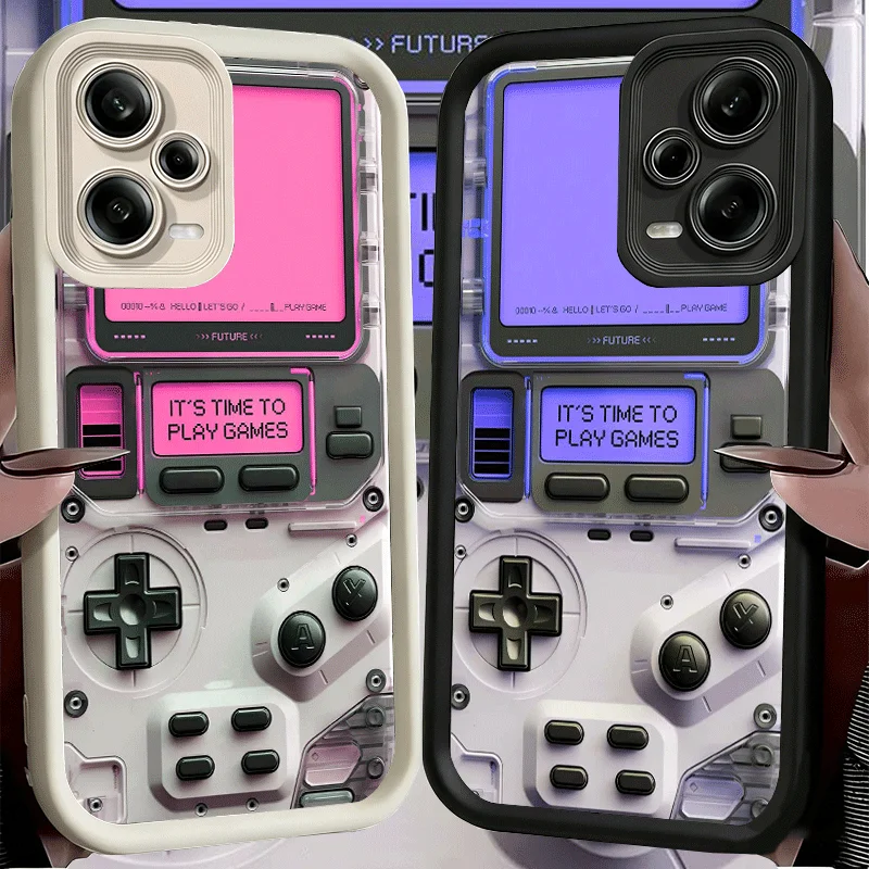 Stylish Gamer Boy Phone Case with Soft Shell Design