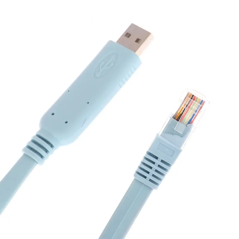 1 개 1/1.5/1.8/3M USB To RJ45M For Cisco USB 콘솔 케이블 디버그 라인, Cisco H3C HP Arba 9306 화웨이 라우터 롤오버 콘솔