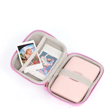 후지 필름 인스탁스 미니 11/에보/링크/리플레이와 호환되는 내부 포켓이 있는 보호 케이스 하드 캐링 백