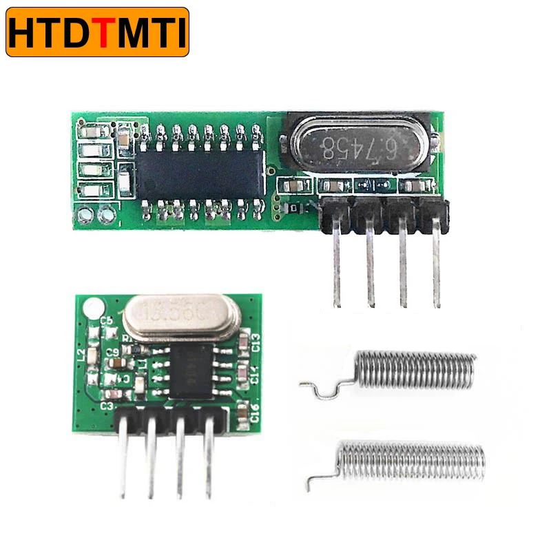 433 Mhz Superheterodyne RF Receiver Transmitter Module 433Mhz Remote controls For Arduino uno Wireless module Diy Kits