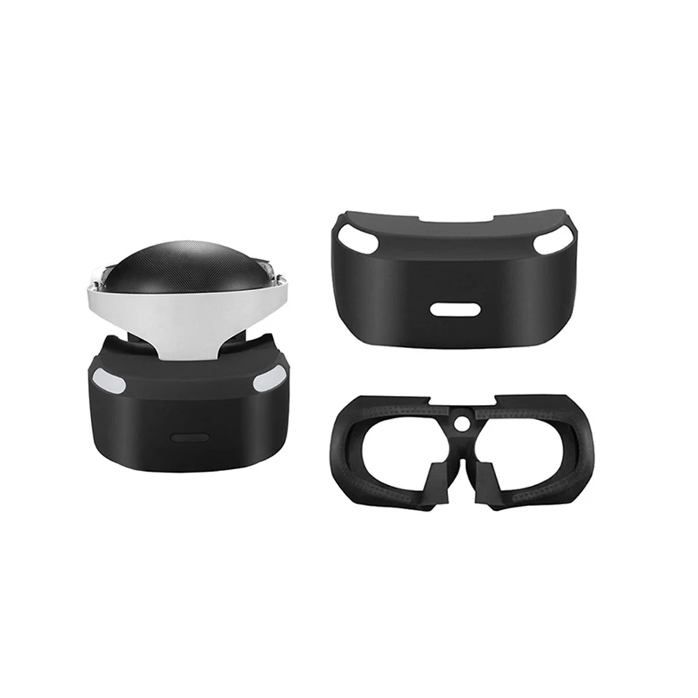 

External Internal Eye Shield Silicone Case for Sony PlayStation 4 PS4 VR Headset Glasses Protector Anti Slip Rubber Skin