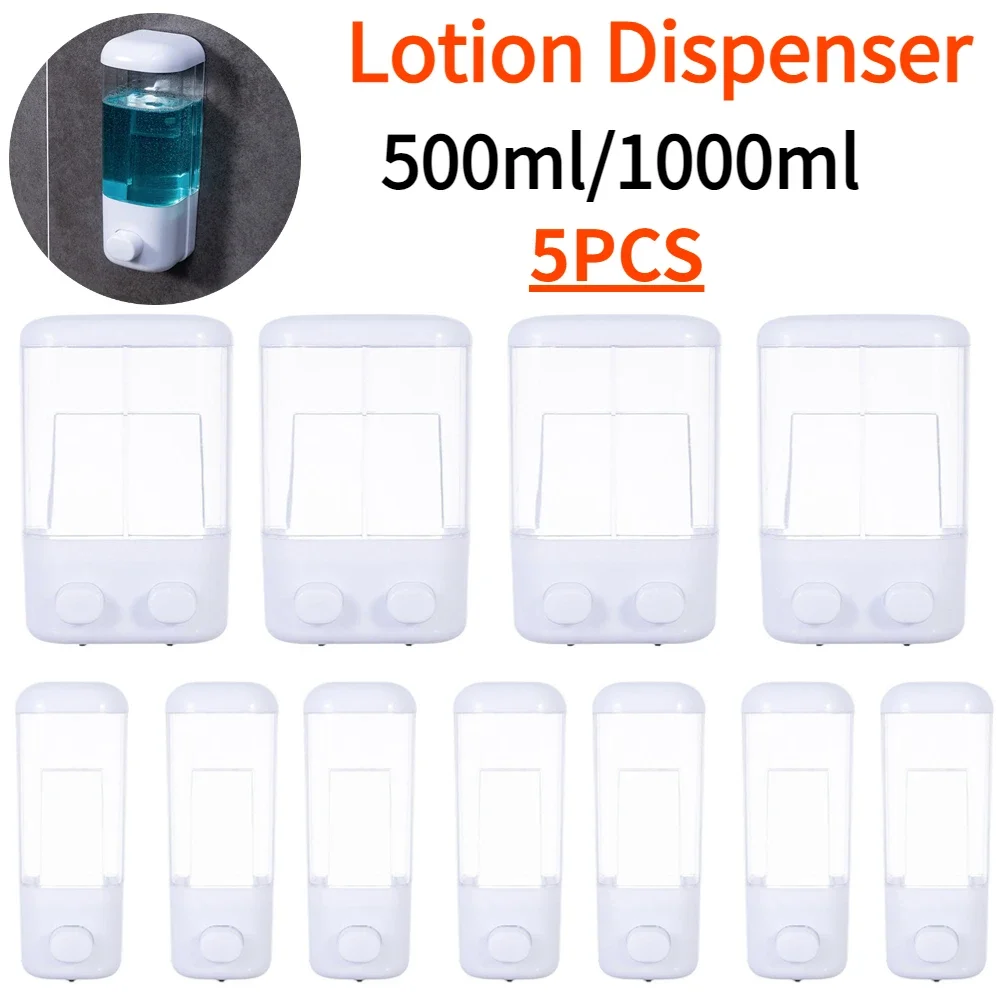 5/1pcs Refillable Travel Dispenser Split Bottle Shampoo Lotion Shower Gel Soap Bottle Empty Sub-bottle Press Container Bottles