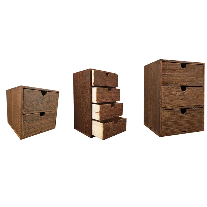 

Деревянный ящик для хранения, деревянный комод с ящиками, органайзер для ювелирных изделий, косметики, офиса, дома