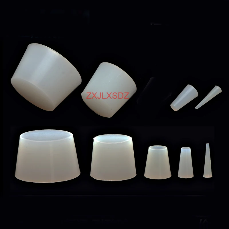 50 Pcs High temperature resistant silicone hole plug tapered rubber