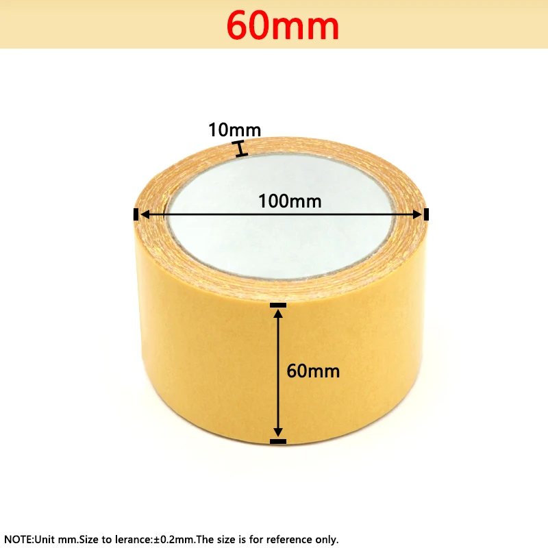 High Viscosity Double-Sided Adhesive Tape with Cloth Base - Waterproof and Traceless