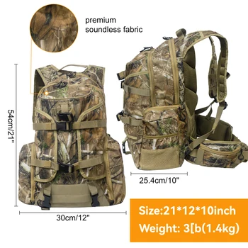 WESTTUNE Hunting Backpack with Weapon Carry System 2
