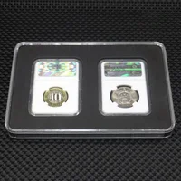 2 Acrylic Coin display Slab protection Storage Boxes Holder Storage Cases Commemorative Coins Slabs Compatible PCGS NGC Coin box 2