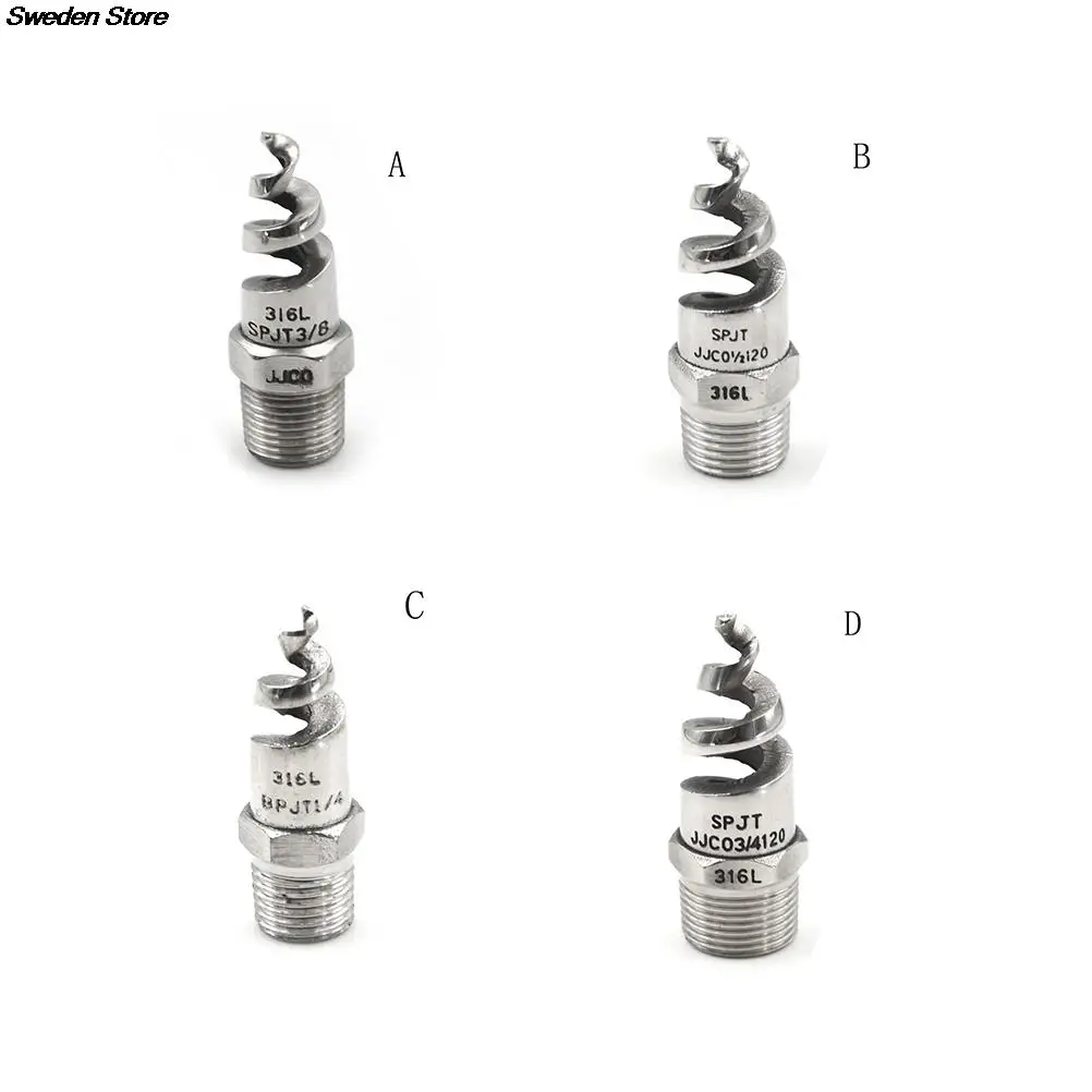 

1/4" 3/8" 1/2" 3/4" Stainless Steel Spiral Cone Atomization Nozzle Spray Sprinkler Heads Spray Sprinkler Head 1PC