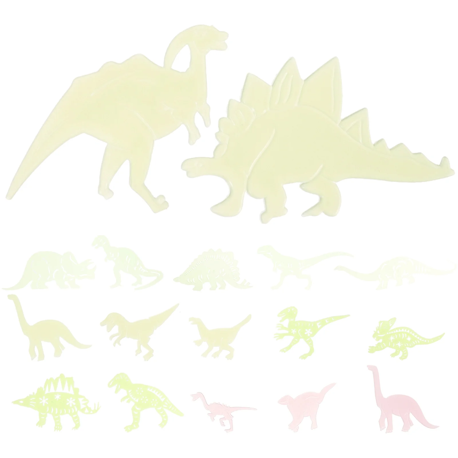 4 Sets Luminous Dinosaur Sticker Bedroom Decal Self-adhesive Glow Dark Wall Stickers Decorate Paste Plastic Student new silencer shoots nails tools sets diy woodworking multifunctional nail tool kit wall fastening hand tool drop shipping