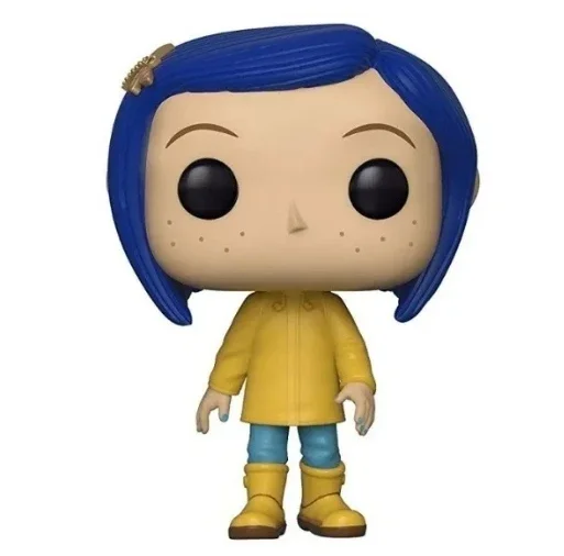 2025 Figuras de vinilo Funko POP Coraline con impermeable, n.° 423, modelo de juguete para decoración de cumpleaños y Navidad