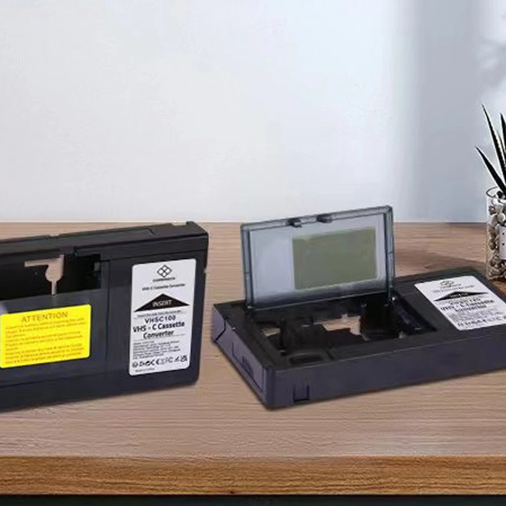 VHS To Digital Converter Box MiniDV/Hi8 Cassette Adapter Camcorders VHSC 8mm Camcorder Tape Player