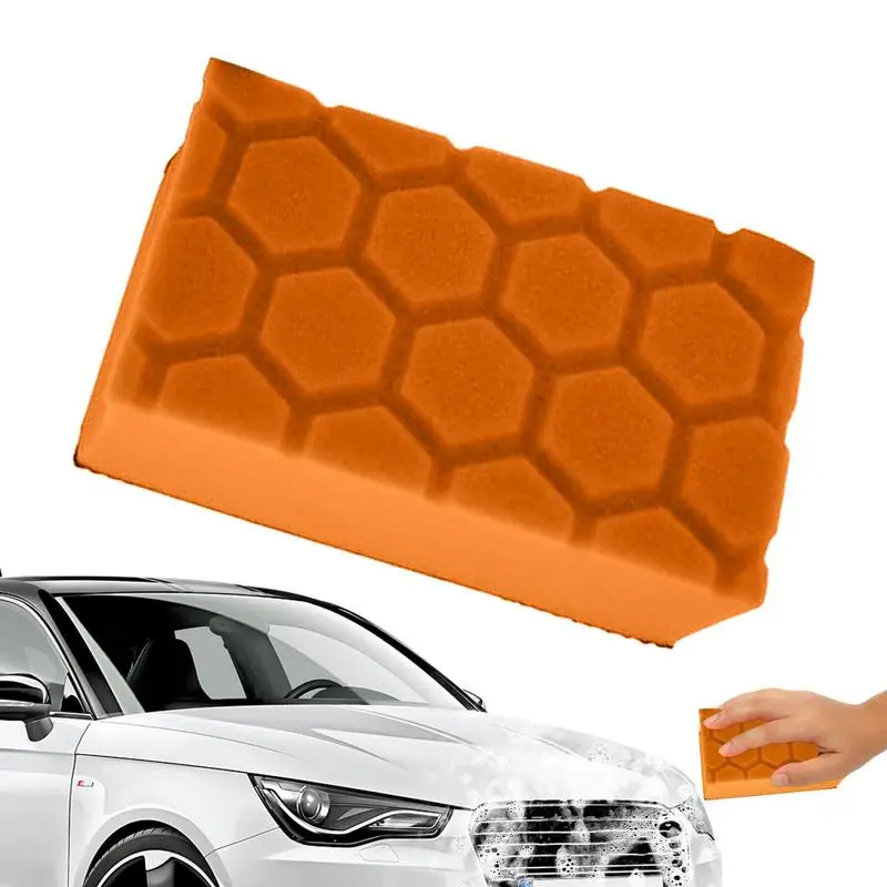 

Household Car Washing Sponge Applicator Glass Wax Coat Applicator Pads Strong Absorbent Sponges For Auto Waxing Polishing