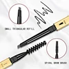 Small gold bar double-ended eyebrow pencil three-dimensional eyebrow shape long-lasting without smudging, slender and natural 6