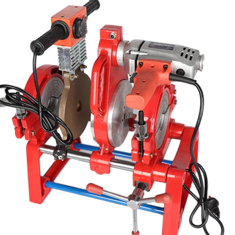 1.8KW/2.1KW/3KW PE Pipe Manual Butt Welding Machine 63-160/250 Hot Melt Hand Double Column Pipe Welding Machine 2