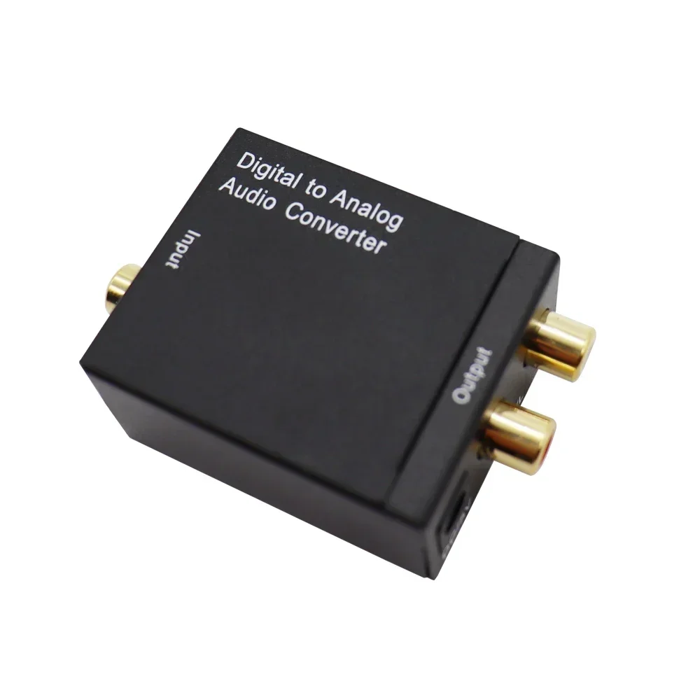 Audio Converter Adapter 3.5MM Jack 2*RCA Digital to Analog