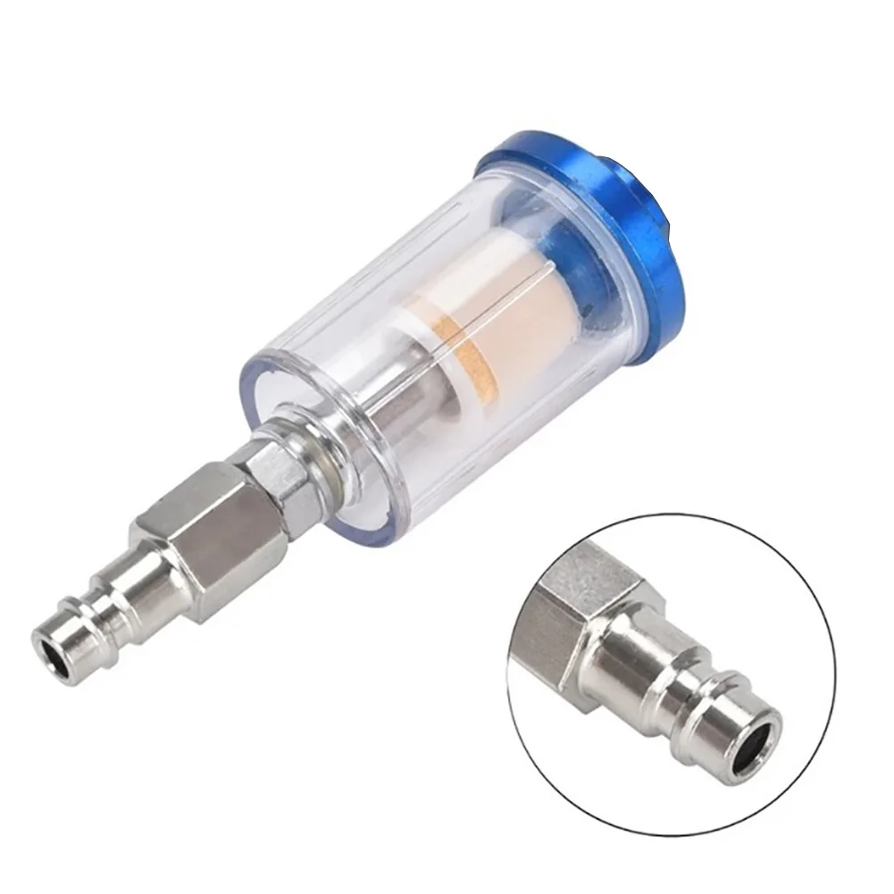 Oil-water Separator Filter For Compressor Spray Paint 1/4 Water Oil Separator Inline Air Hose Trap Filter With Threaded Joint