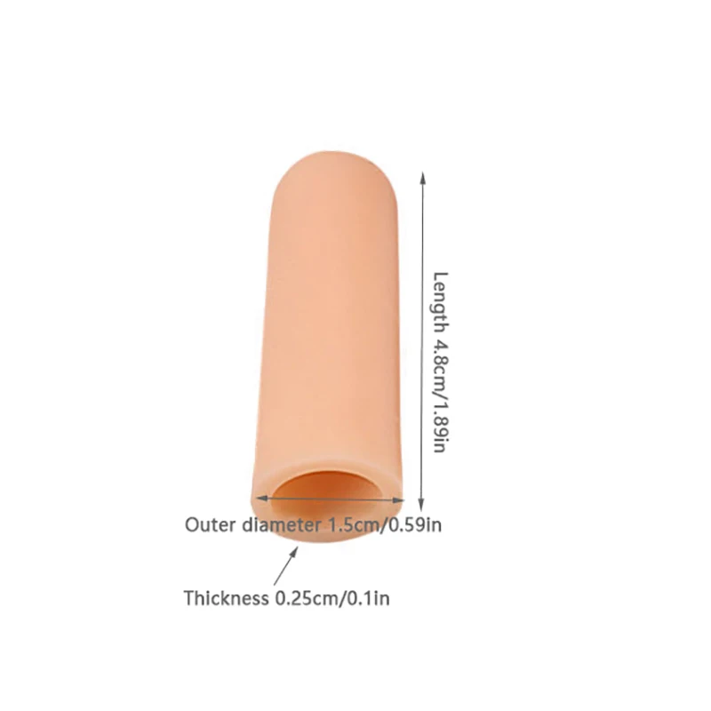 Finger protector Finger guard 4/2Pcs Silicone Toe Tube Finger Protector Sleeve High Temperature Resistant Hamburger Pizza Food Anti-slip Finger Cover