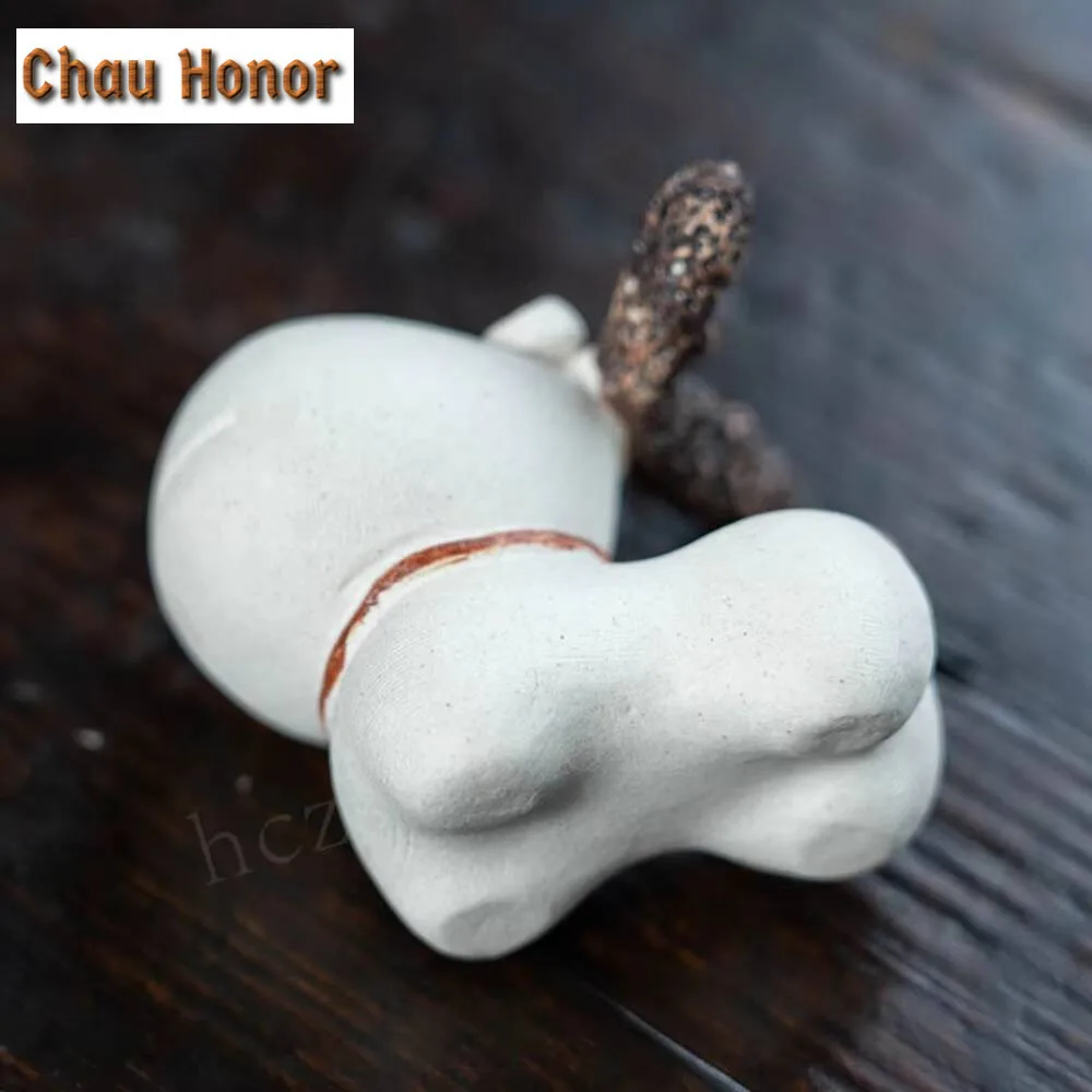 Little Reindeer Raw Ore Purple Sand Tea Pet Creative Tea Figurine Tea Statue Tea Ceremony White Tea Tea Services Equipment Gift