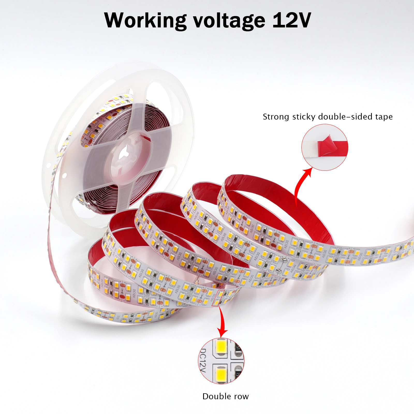 12V 24V LED Strip Lights 5M 2835 Flexible LED Tape S504f357745ef4e369be24447f9858b09K