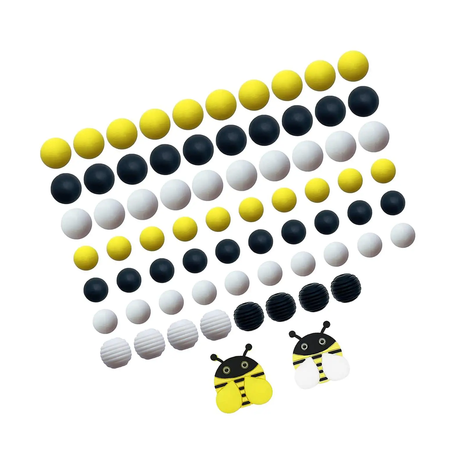 

70 Pieces Silicone Beads Bulk Decorative Assorted Color and Shape Fashionable Spacer Beads for Girls Pacifier Clips DIY Pendants