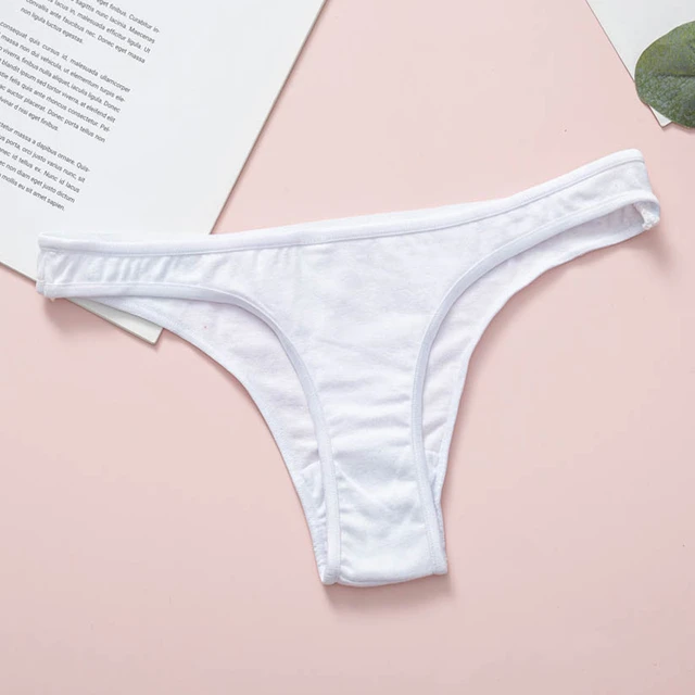 Size Women Underwear Panties Bikini Cotton  Low Rise String Bikini Panties  Cotton - Panties - Aliexpress