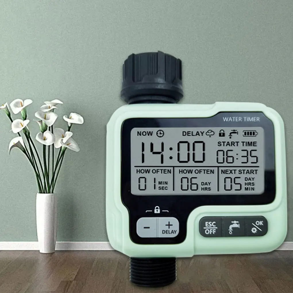 

HCT-322 автоматический таймер воды, садовая цифровая Оросительная машина, Интеллектуальный спринклер, используемый на открытом воздухе для экономии воды и времени