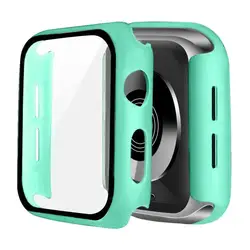 Premium Anti - Drop Protective Glass Case with Tempered Film - 45mm (Light green)