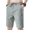 Quick Dry Shorts for Men Straight Shorts Swim Trunks Swim Shorts Bathing Suit Quick Drying Drawstring w/ Pocke for Surfing Beach 3