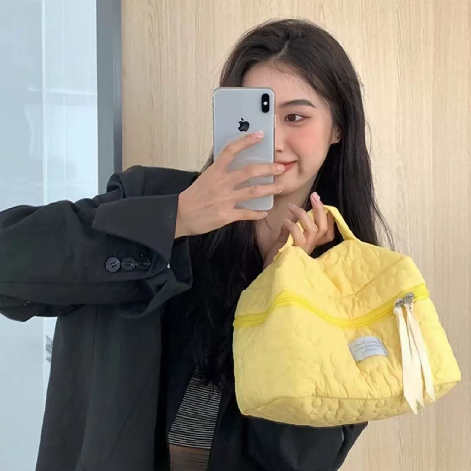 새로운 꽃 패턴 여성 메이크업 가방 세면 용품 화장품 지퍼 주최자 가방 여행 워..